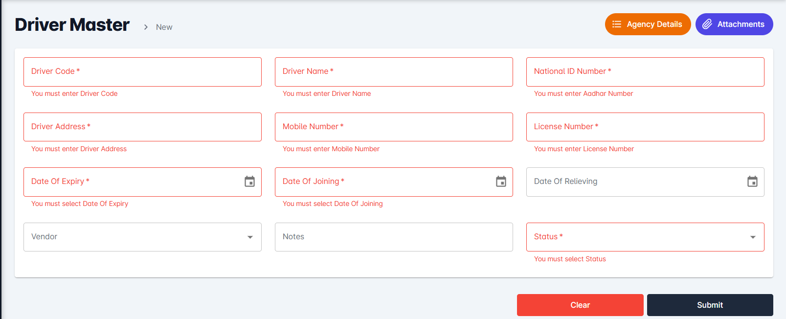 📘 Driver Master – User Manual